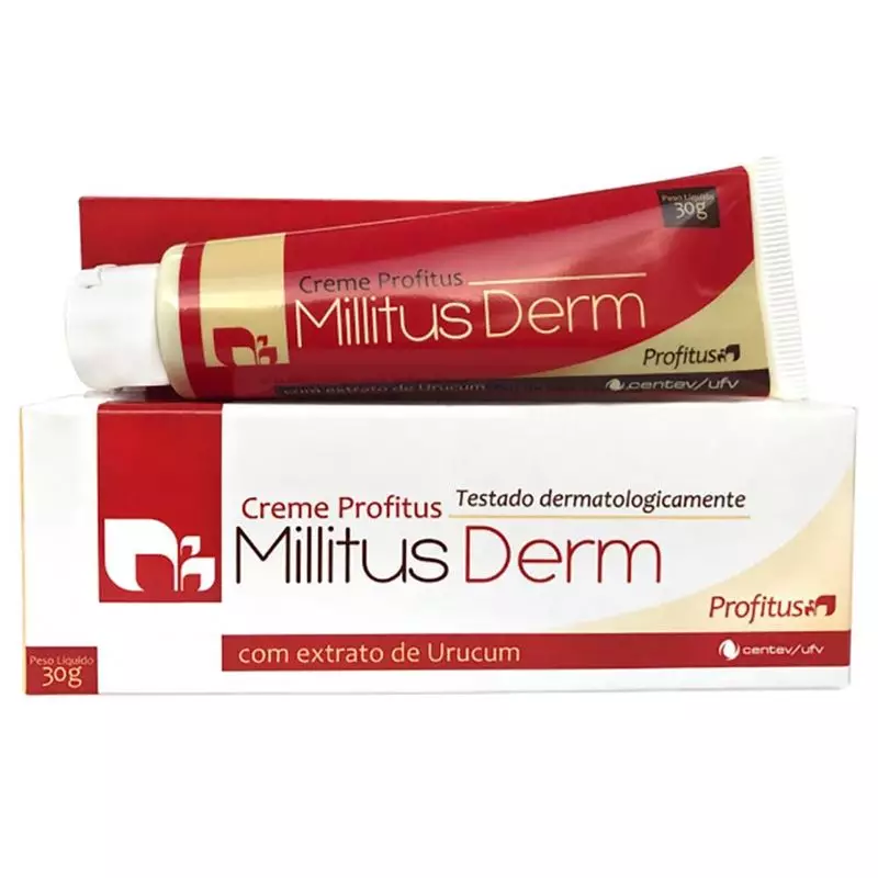 Millitus derm com extrato de urucum 30g profitus