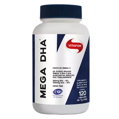 Mega DHA 120 cápsulas 1g vitafor