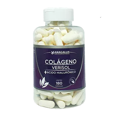 Colágeno Verisol 2,5g + Ácido hialurônico 100mg 180 cápsulas