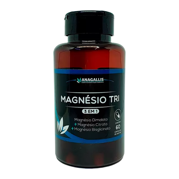 Magnésio Tri 450mg 60 cápsulas Anagallis
