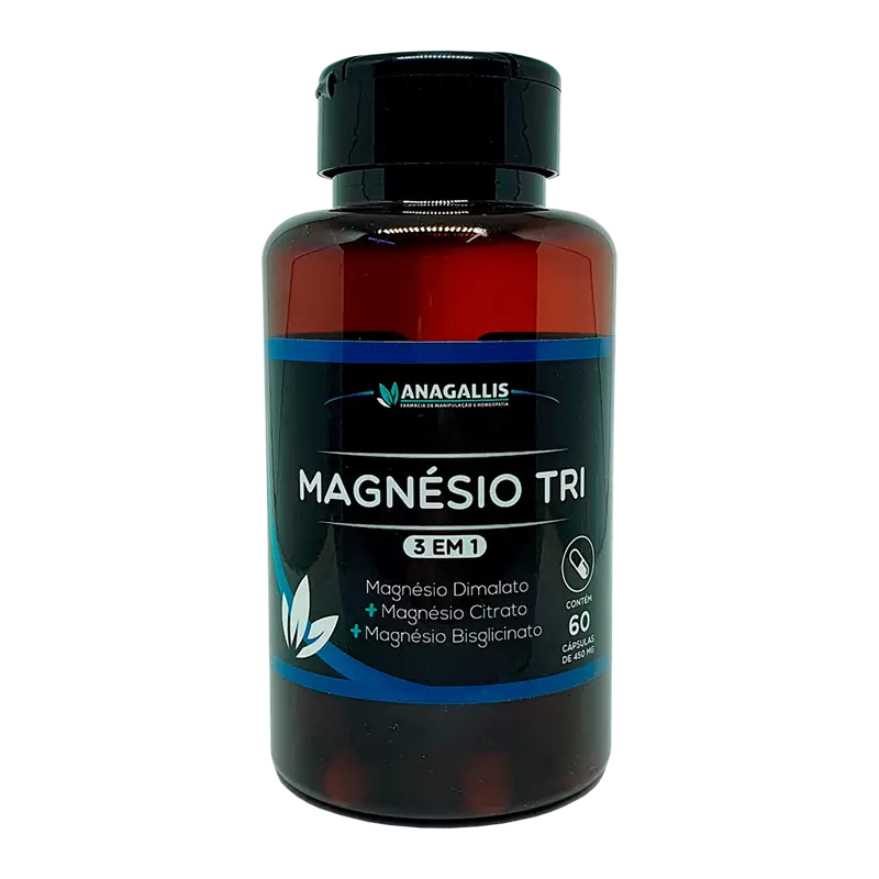 Magnésio Tri 450mg 60 cápsulas Anagallis