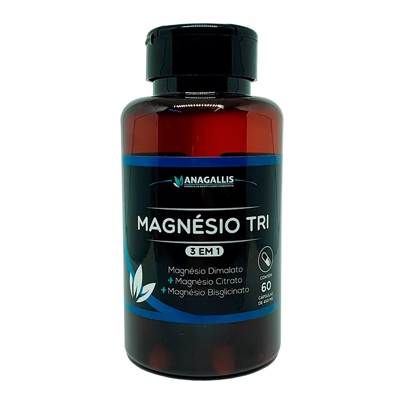 Magnésio Tri 450mg 60 cápsulas