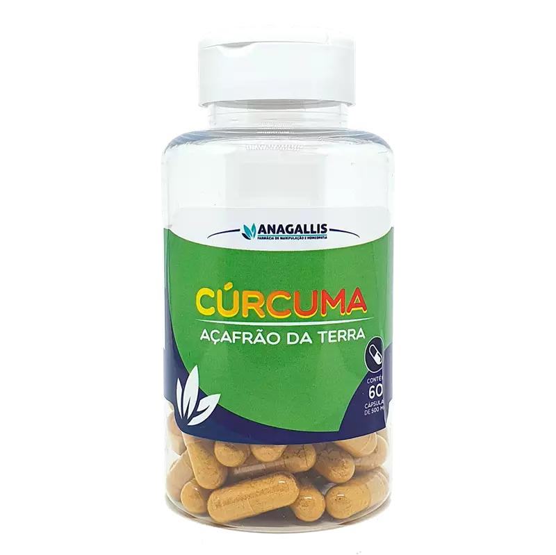 Curcuma açafrão 500mg 60 cápsulas