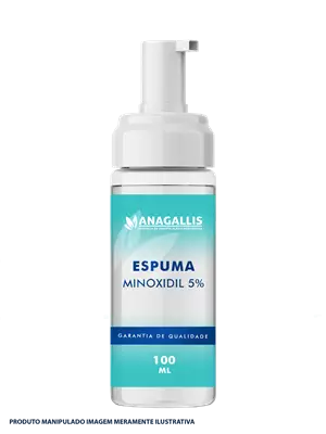 Espuma de Minoxidil 5% sem Enxágue 100ml