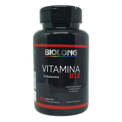 Vitamina B12 380mg 60 cápsulas Biolong