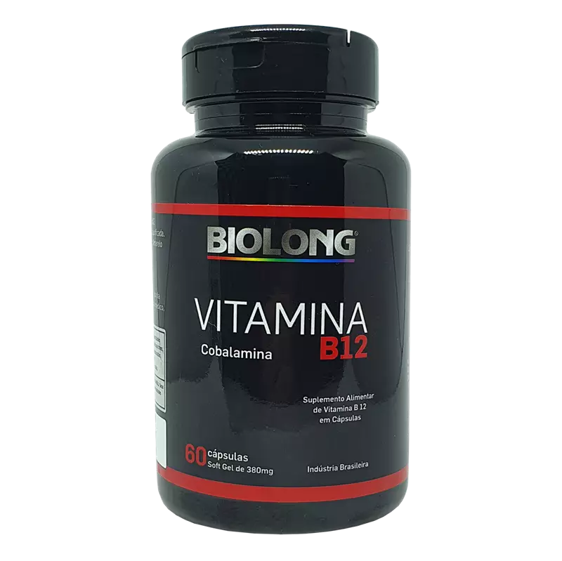 Vitamina B12 380mg 60 cápsulas Biolong