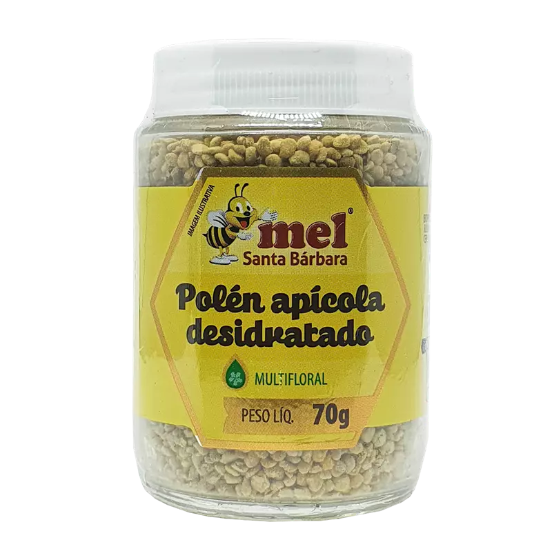 Pólen apícola desidratado 70g santa barbara