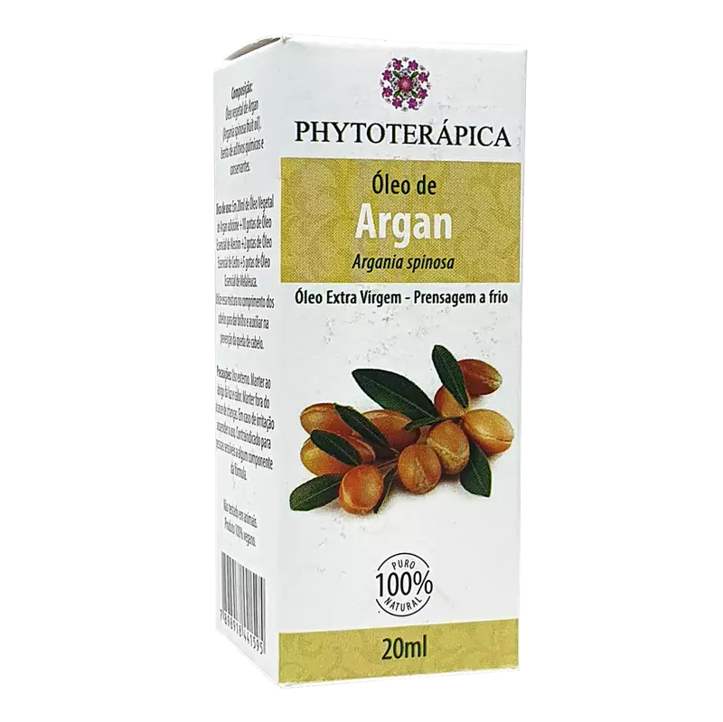 óleo de argan 20ml phytoterápica