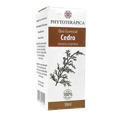 Óleo essencial cedro 10ml Phytoterapica