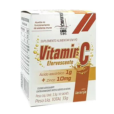 Vitamin C + Zinco 10 saches Health Labs