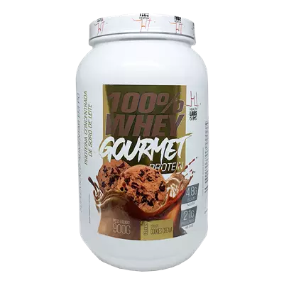 Whey 100% Gourmet Protein 900g Cookies Cream Health Labs
