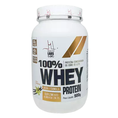 Whey 100% Protein 900g Baunilha Health Labs