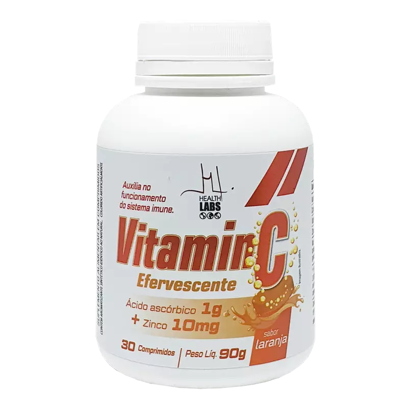 Vitamin C + Zinco 30 comprimidos efervescentes Health Labs