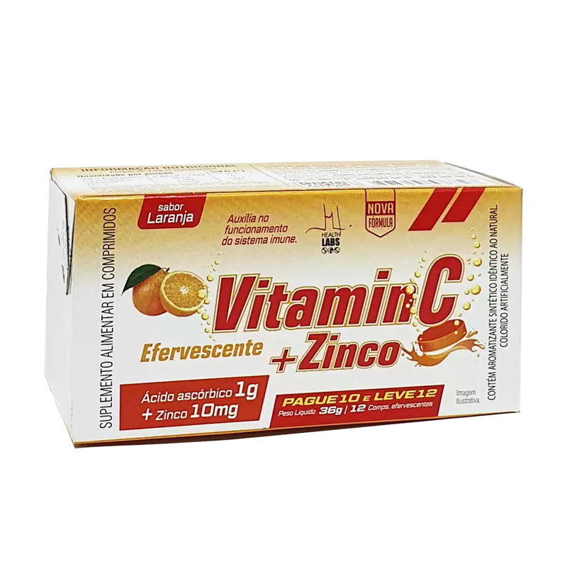 Vitamin C 12 Comprimidos Efervescentes Health Labs