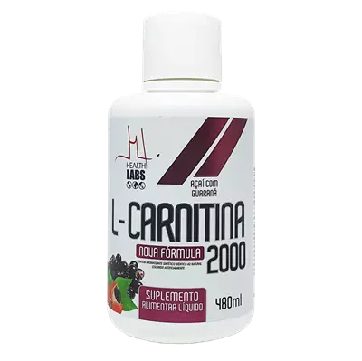 L-Carnitina 2000 Açaí Com Guaraná 480ml Health Labs