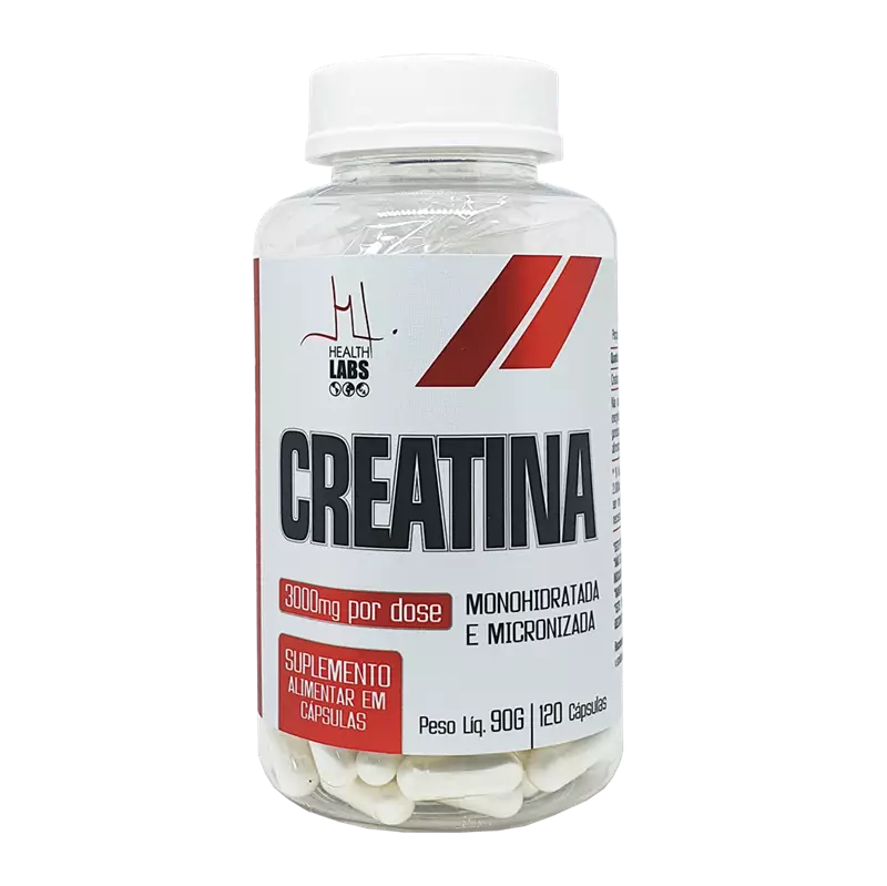 Creatina Monohidratada 120 capsulas Health Labs