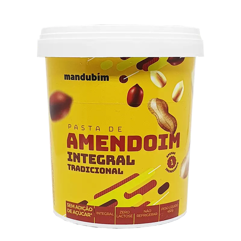 Pasta de Amendoim Integral Tradicional 450g Mandubim