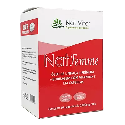 Nat Femme 100mg 60 Cápsulas Nat Vita 