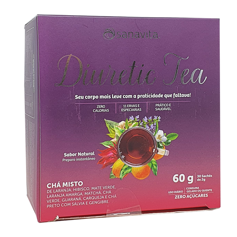 Diuretic Tea 30 Sachês Sanavita Farmácia Anagallis
