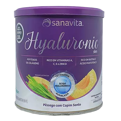 Hyaluronic Skin Pêssego e Capim Santo 300g Sanavita