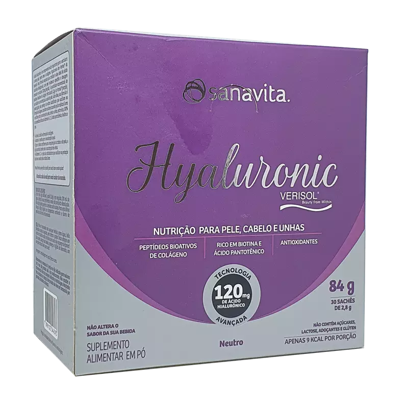 Hyaluronic Verisol Neutro 30 Sachês Sanavita