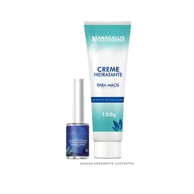 Kit Base Antimicótica e Fortalecedora + Creme hidratante para mãos Kit Base Antimicótica e Fortalecedora + Creme hidratante para mãos