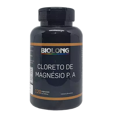 Cloreto de magnésio P.A  120 cápsulas biolong