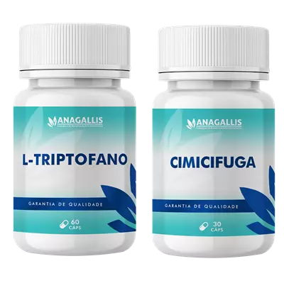 Kit Cimicifuga 40mg 30 Cápsulas + L-Triptofano 150mg 60 cápsulas