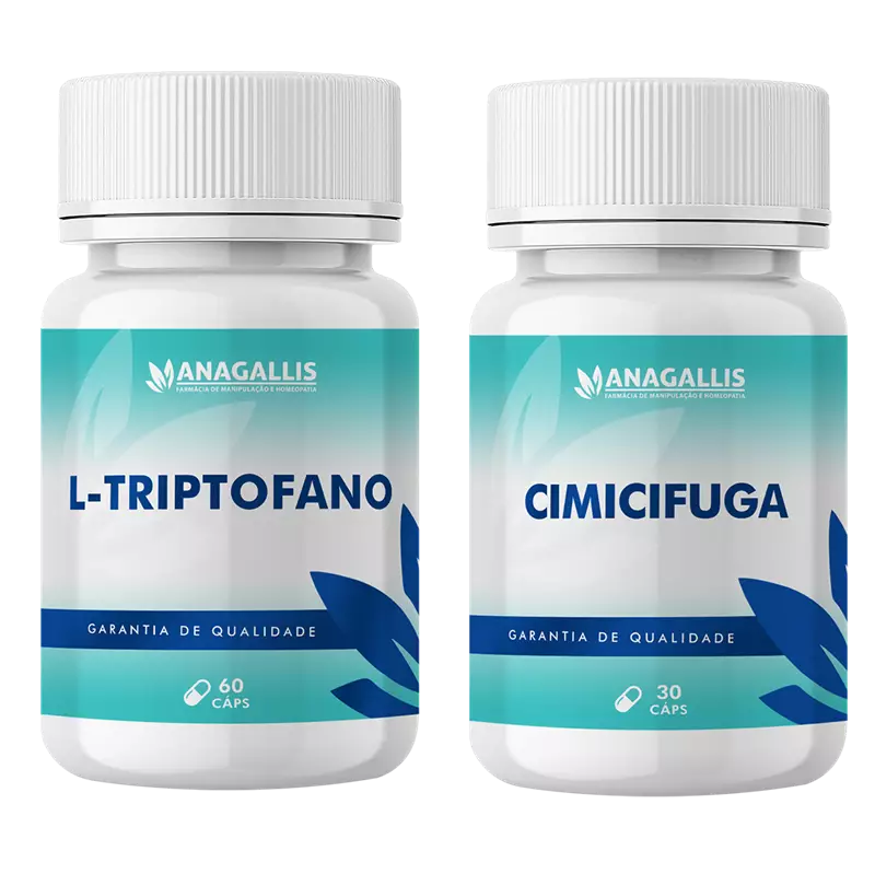 Kit Cimicifuga 40mg 30 Cápsulas + L-Triptofano 150mg 60 cápsulas