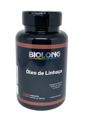 Óleo de linhaça 1000mg 100 cápsulas Biolong