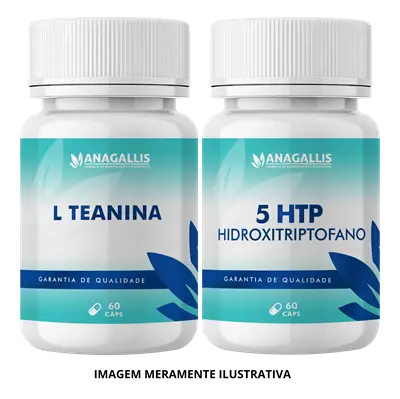 Kit L-Teanina 200mg + 5 Htp 50mg