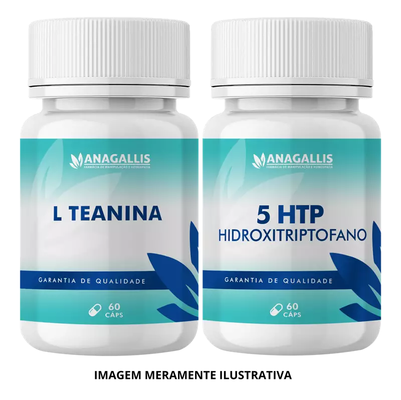 Kit L-Teanina 200mg + 5 Htp 50mg