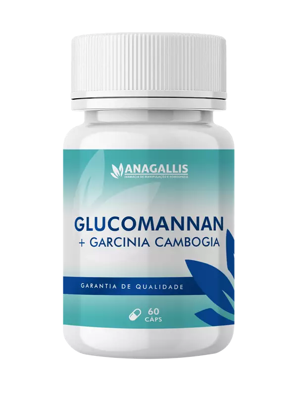 Glucomannan 500mg+ Garcinia Cambogia 500mg 60 cápsulas