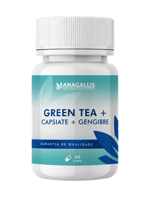 Green Tea + Capsiate + Gengibre 60 cápsulas