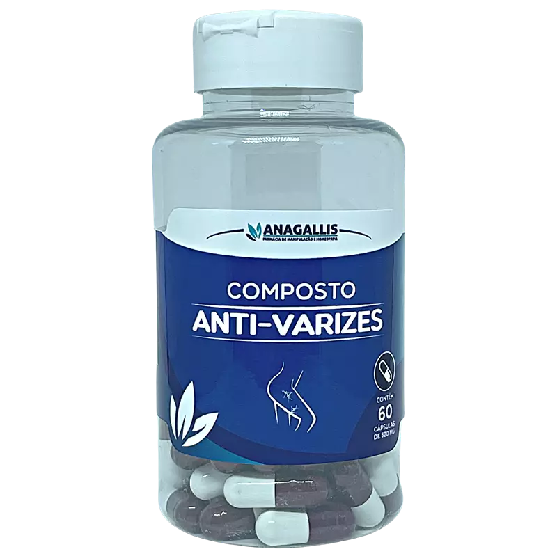 Composto Anti-varizes 520mg 60 Cápsulas Anagallis