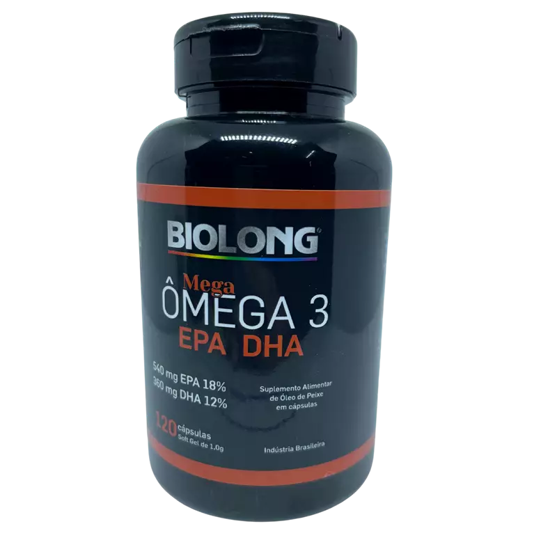 Mega ômega 3 1g 120 cápsulas Biolong