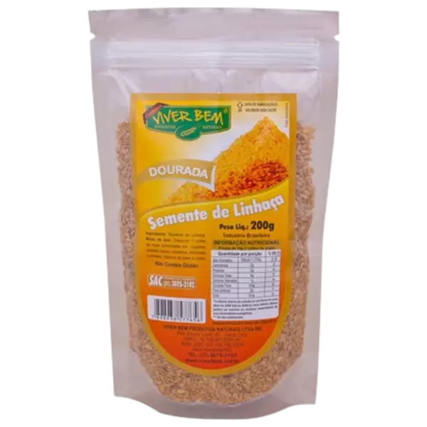 Semente de Linhaça Dourada 200g Viver Bem