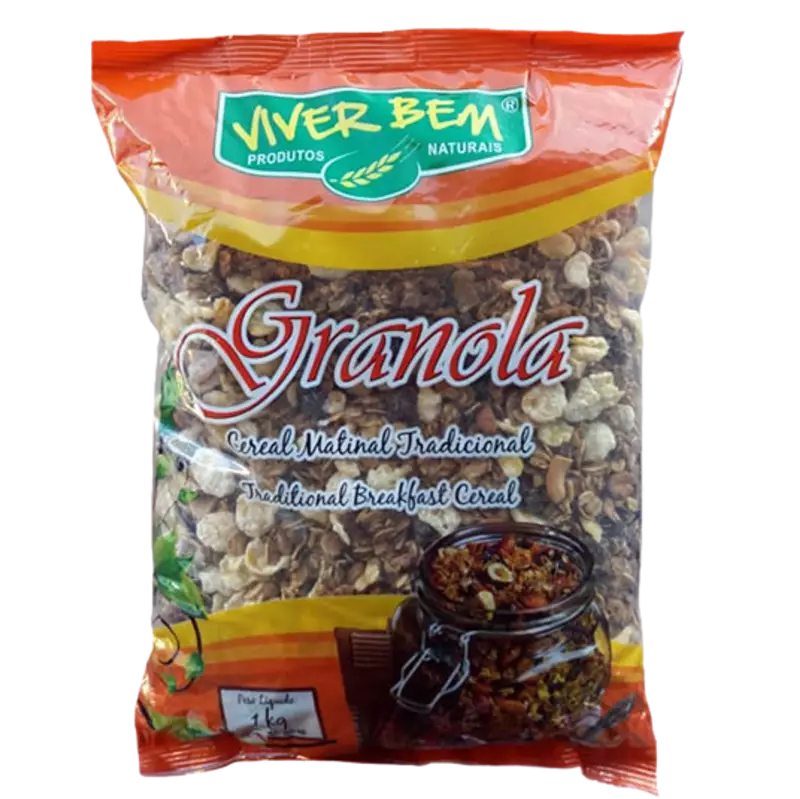 Granola Cereal Matinal Tradicional 1kg Viver Bem