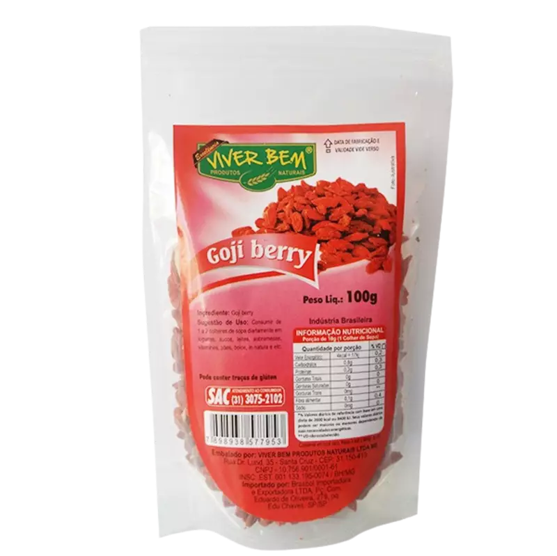 Goji Berry 100g Viver Bem