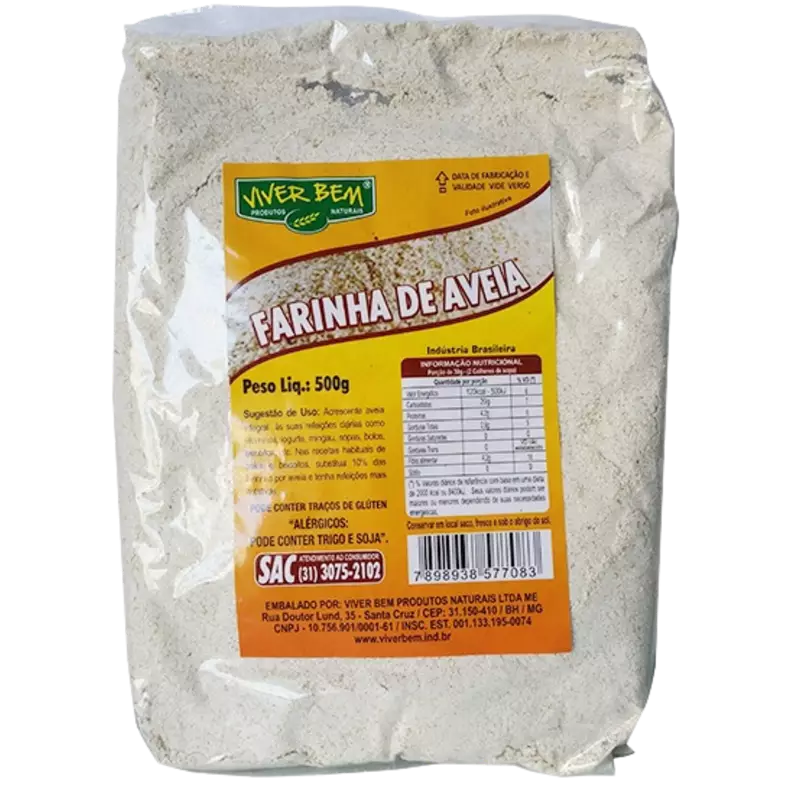 Farinha de Aveia 500g Viver Bem