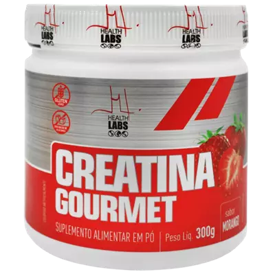 Creatina Gourmet Morango 300g Health Labs