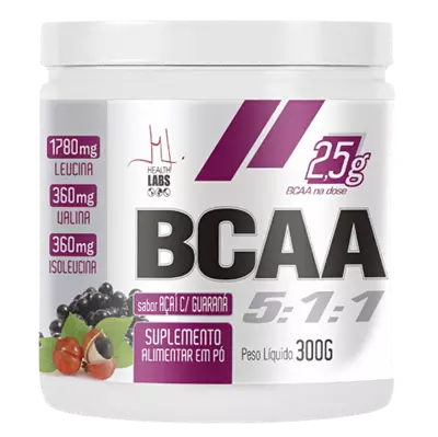 BCAA 5:1:1 Açaí com Guaraná 300g Health Labs