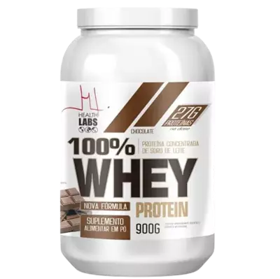 Whey 100% Protein 900g Chocolate  Health Labs