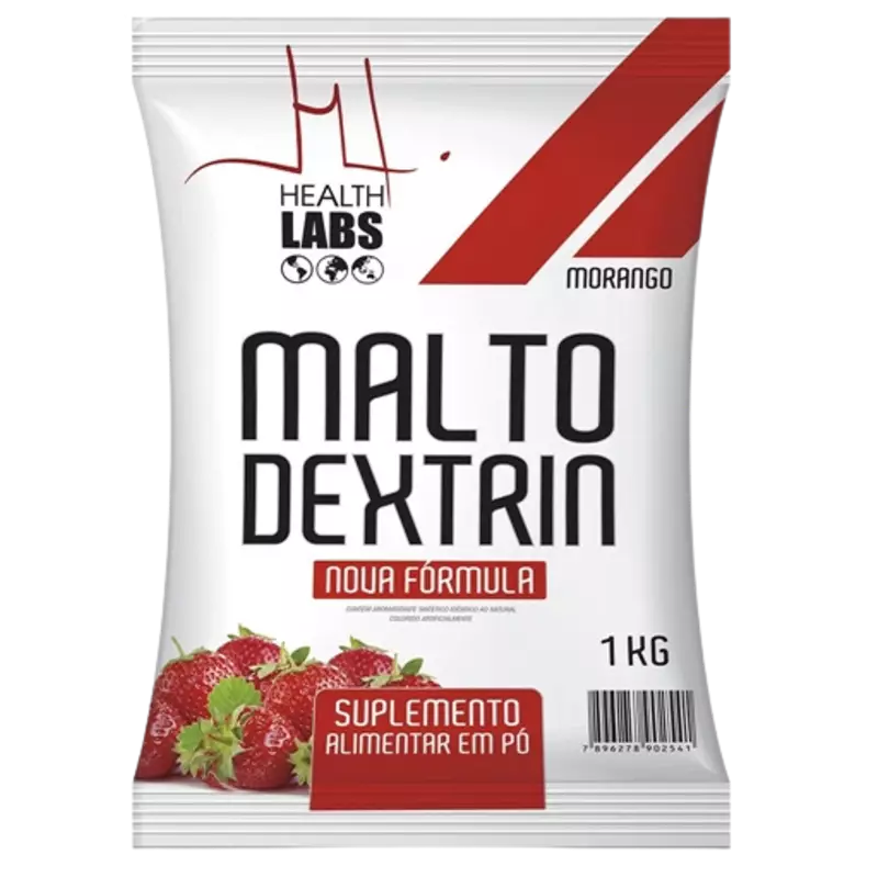 Maltodextrin Morango 1kg Health Labs