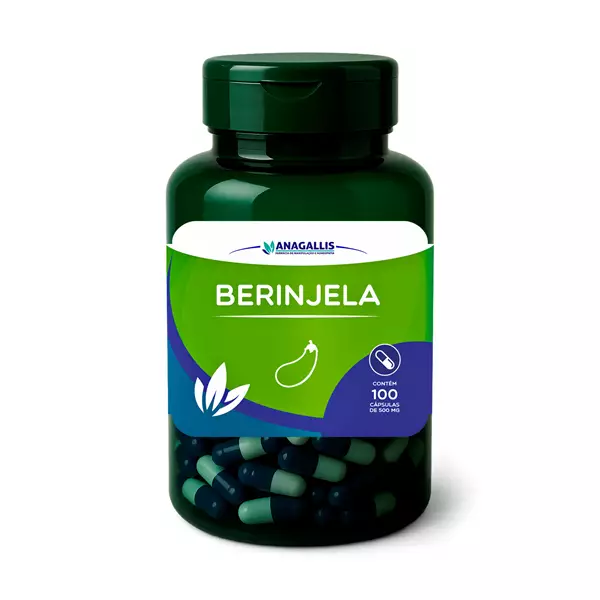 Berinjela 500mg 100 Cápsulas Anagallis