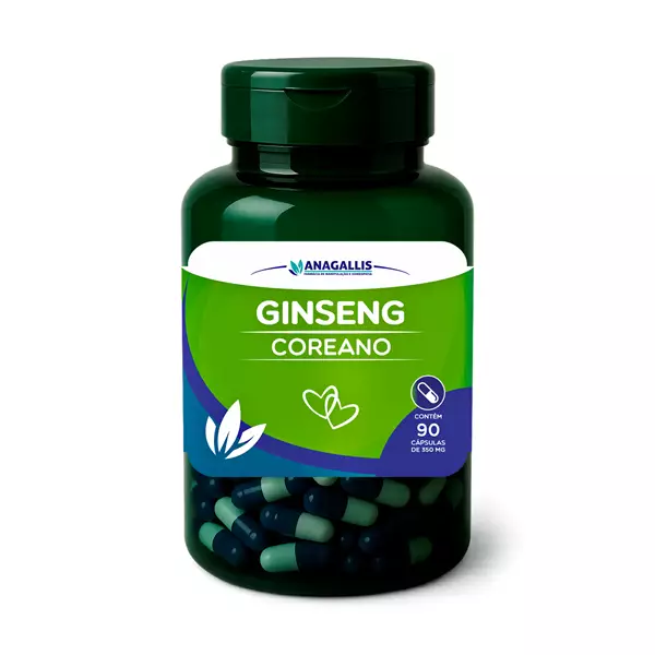 Ginseng Coreano 350mg 90 Cápsulas Anagallis