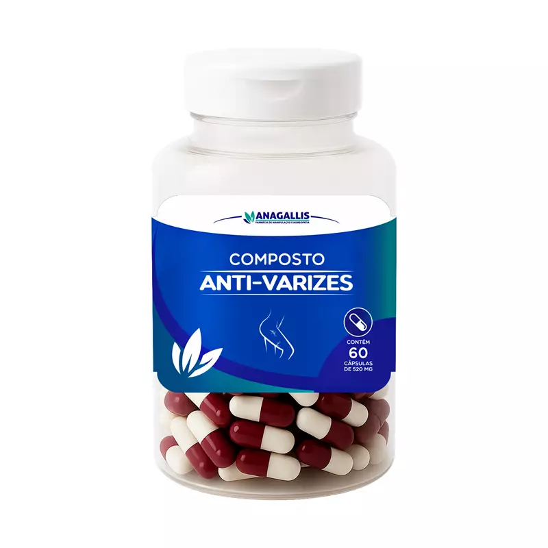 Composto Anti-varizes 520mg 60 Cápsulas Anagallis