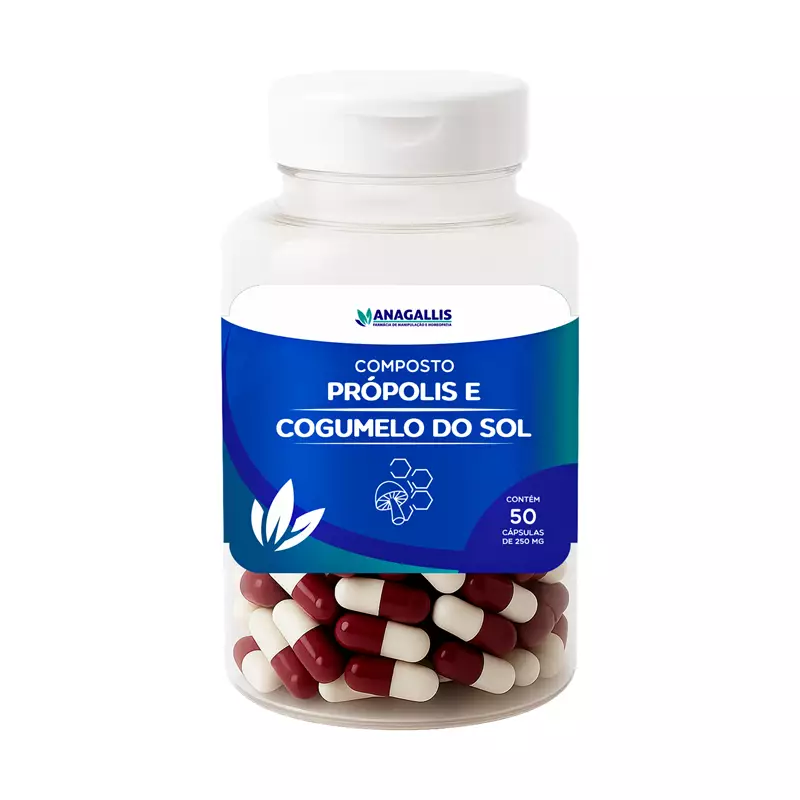 Composto Própolis e Cogumelo do Sol 250mg 