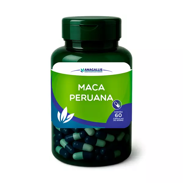 Maca Peruana 500mg 60 Cápsulas Anagallis