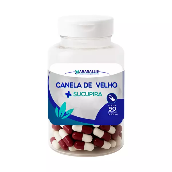 Canela de Velho 250mg com Sucupira 250mg 90 Cápsulas Anagallis